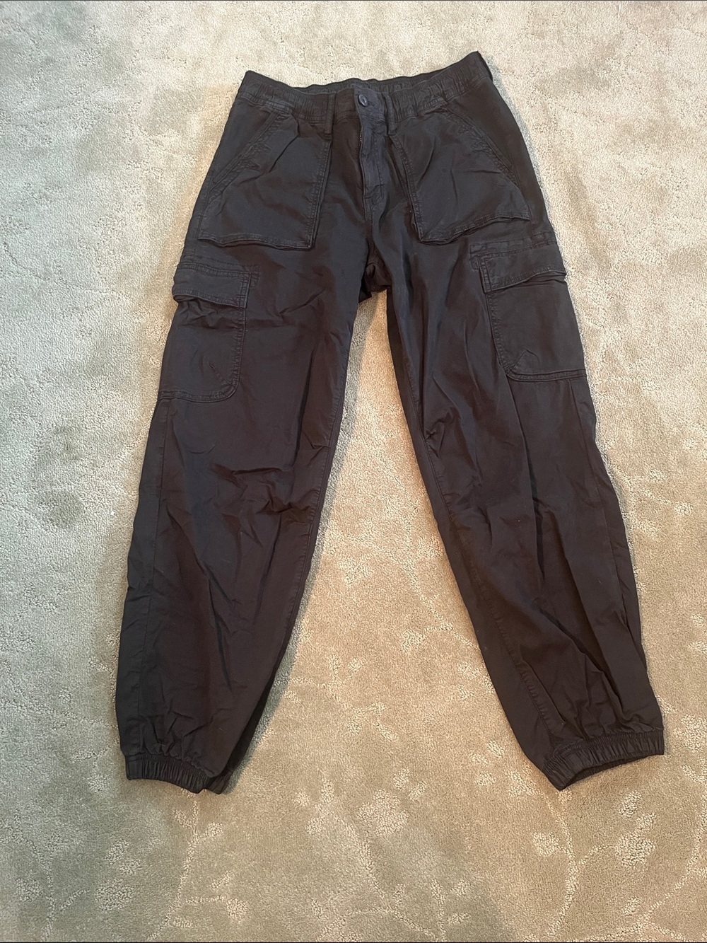 American Eagle Outfitters Black Cargo Joggers